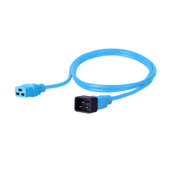 Kabel zasilający BKT - gniazdo IEC 320   C19 16A, wtyk IEC 320   C20 16A, 3 x 1,5 mm2 niebieski  3 m