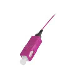 Pigtail światłowodowy SC/PC OM4 fioletowy 2m